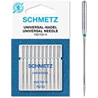 Schmetz Agujas para máquinas de coser universales (130-705 H) Pack de 10 70-10